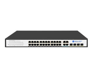 24 Port gigabit unmanaged poe switch with 4 gigabit RJ45/SFP Combo