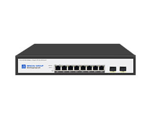 8 Ports Gigabit Unmanaged PoE Switch with 2 Gigabit SFP Uplink