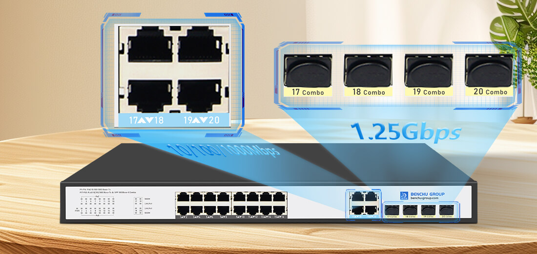 16 port poe unmanaged switch