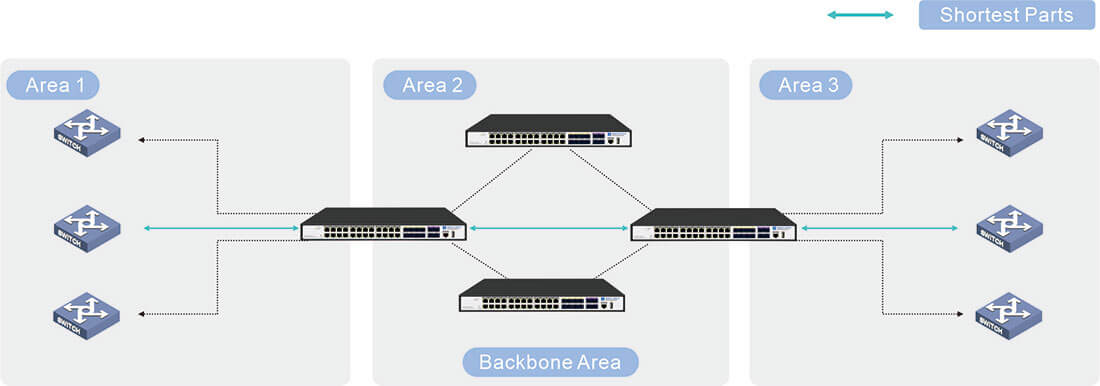  24 port Layer 3 managed poe switches suppout OSPF