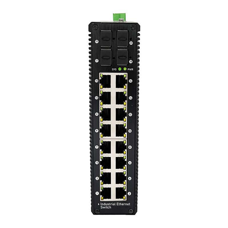 compact industrial switch 16 port poe