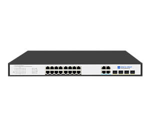 24 Port Gigabit PoE Switch with 4 Gigabit RJ45/SFP Combo Uplink