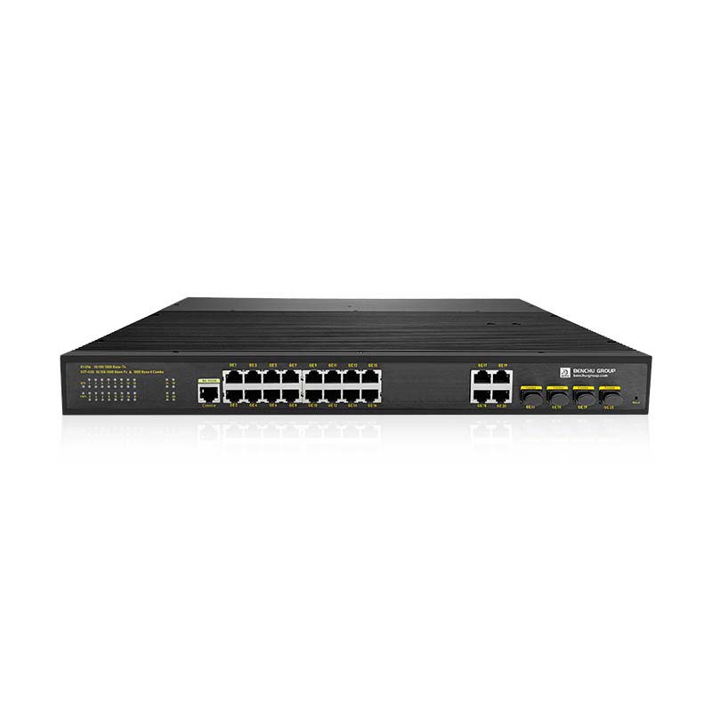 16 Port Industrial PoE Switch