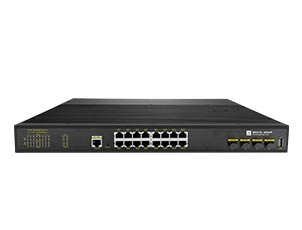 Managed 16 Port Gigabit Industrial PoE Switch With 4-10Gb SFP+ Uplink