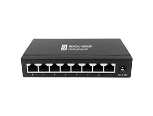 8 Ports Gigabit Ethernet Switch, Desktop And Wall Mount Fanless Silent Design