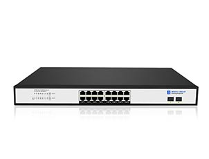 16 Port Ethernet Switch With 2 Gigabit SFP Uplink