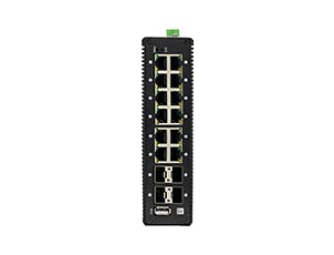 12 Port Gigabit Managed Industrial Ethernet Switch With 4 Gigabit SFP Uplink