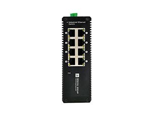 8 Ports 10/100M Industrial Switch, DIN-Rail Mount, Redundant Power Input