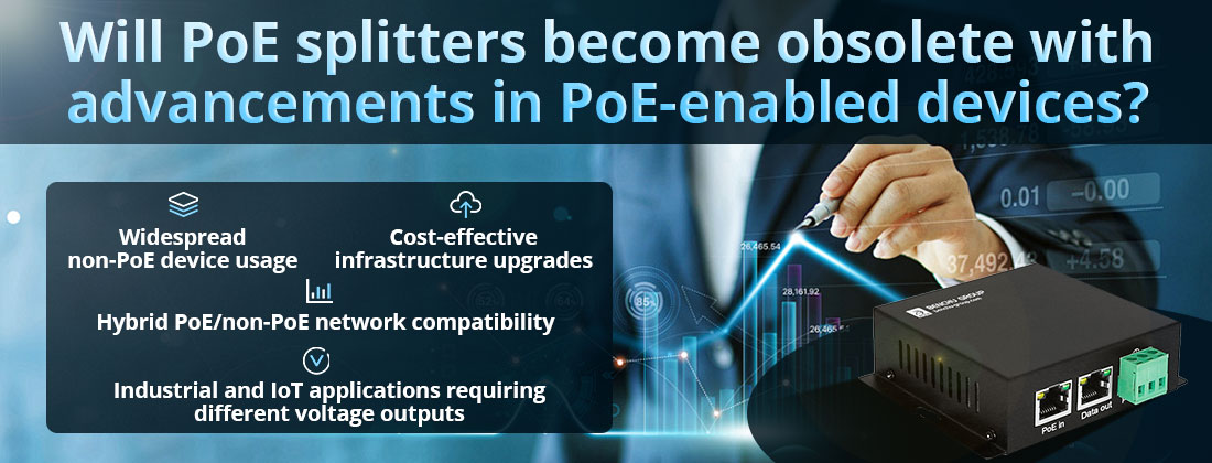 Will PoE splitters become obsolete with advancements in PoE-enabled devices?