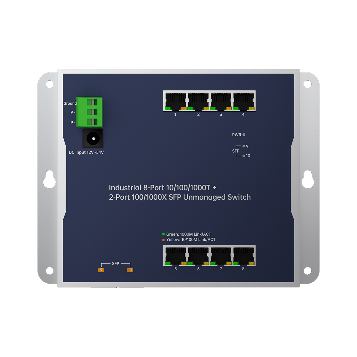 Flat-type industrial switch
