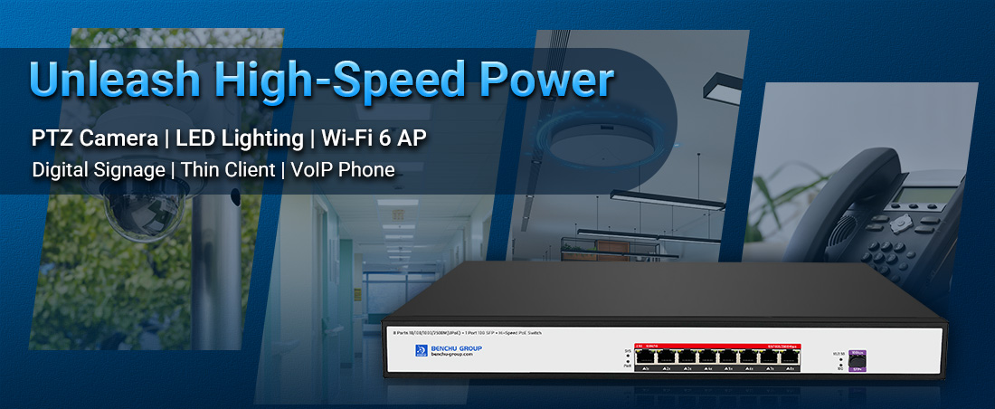 SP5220-8PXE1TF-8BT Unleash High-Speed Power: The 8-Port 2.5G PoE++ Switch with 90W per Port