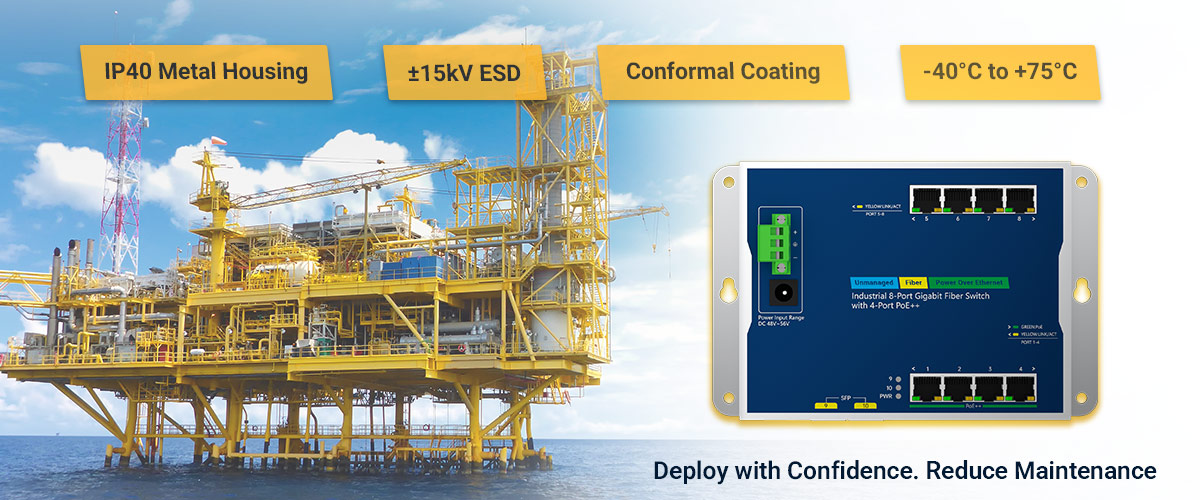 IP40 metal housing and &plusmn;15kV ESD protection