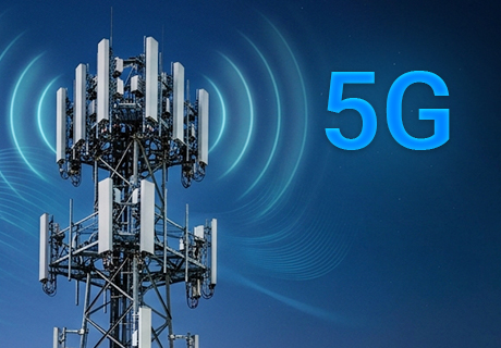 Технология 5G сияет во всей красе, будущая звезда на вершине коммуникационной арены.