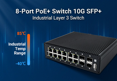 Benchu ​​Group выпускает промышленный продукт IES7511: 8-портовый коммутатор PoE+ с 10G SFP+ Uplinks для критически важных сетей