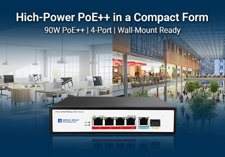 Представляем SP5200-4PGE1GE1GF-4BT: мощный, компактный PoE++ коммутатор для требовательных сетевых сред.