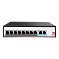 8 port gigabit poe switch with 2 gigabit rj45 uplink